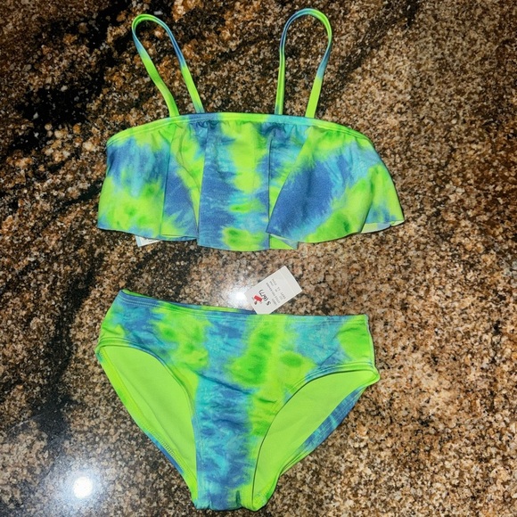 Cat & Jack Other - Cat & Jack Vibrant Blue and Green Bikini